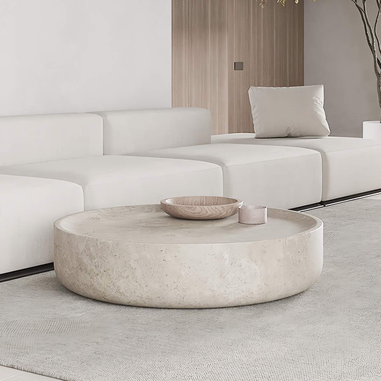 Mesa de centro de Mármol beige