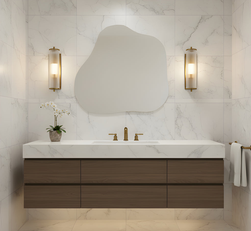 Espejo irregular en forma de nube