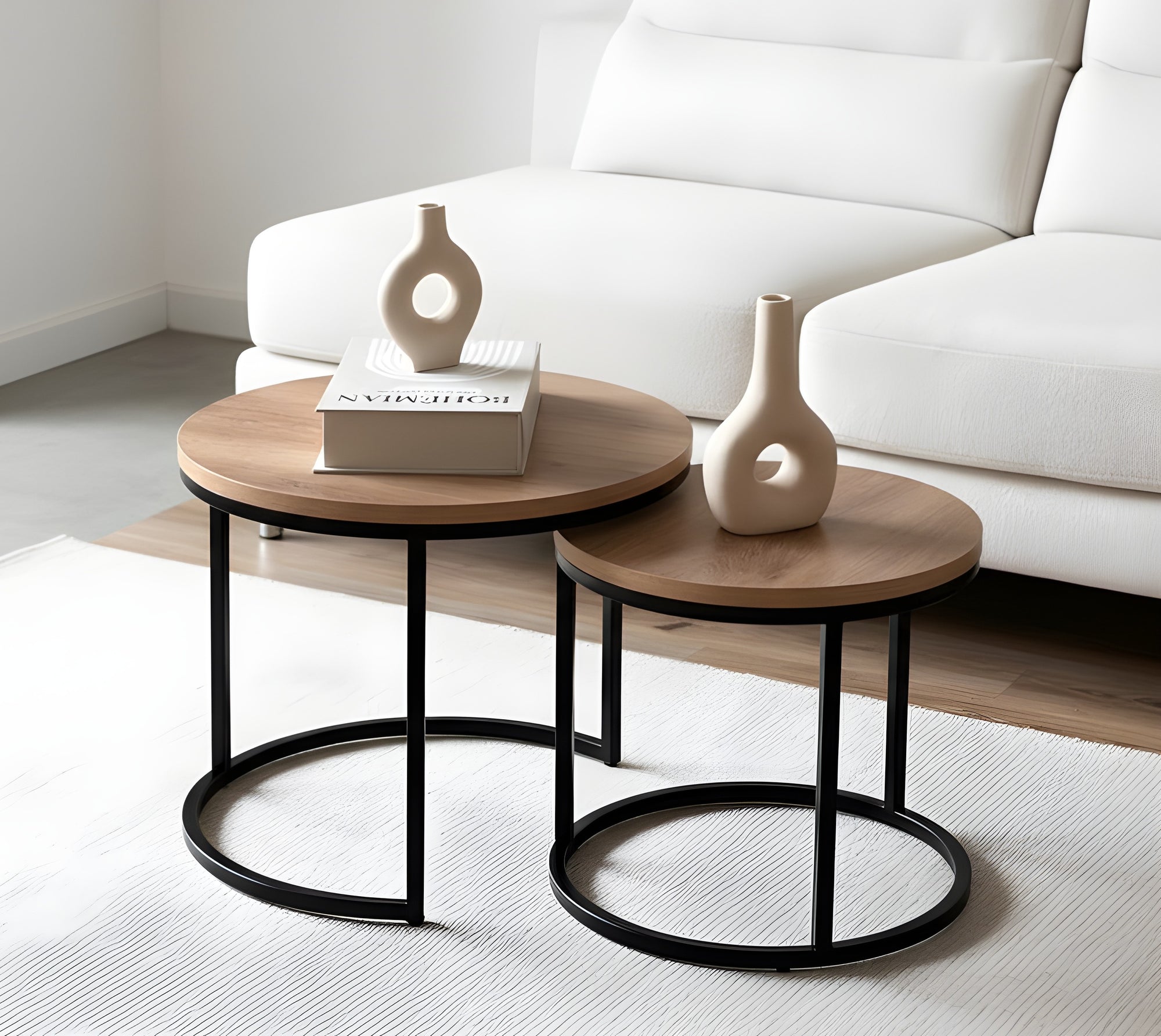 Mesa de centro estilo nido cirular