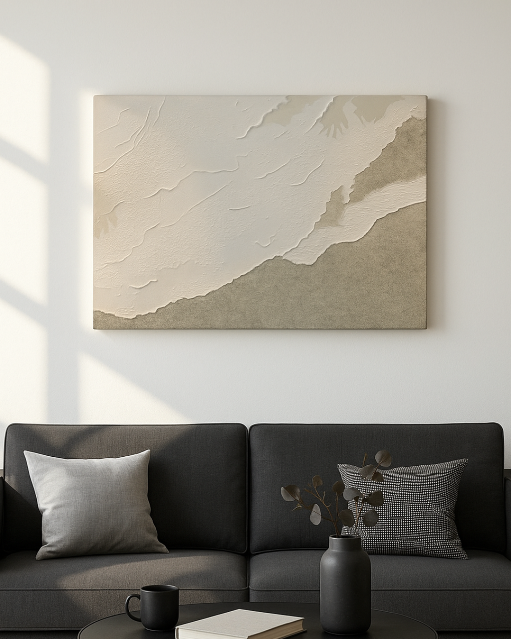 Cuadro Rastro de Sal Texturizado