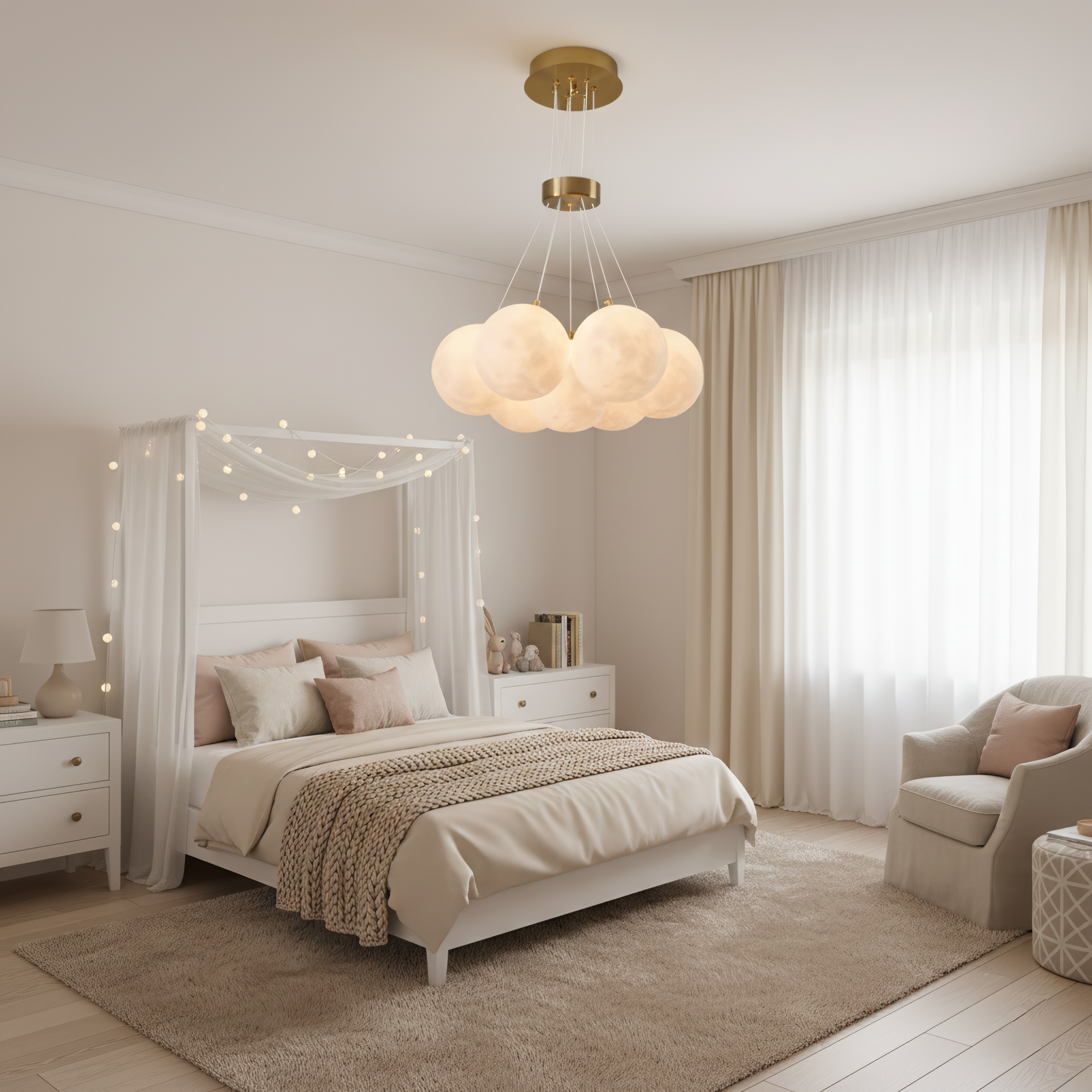 Lámpara de techo burbujas - efecto nube