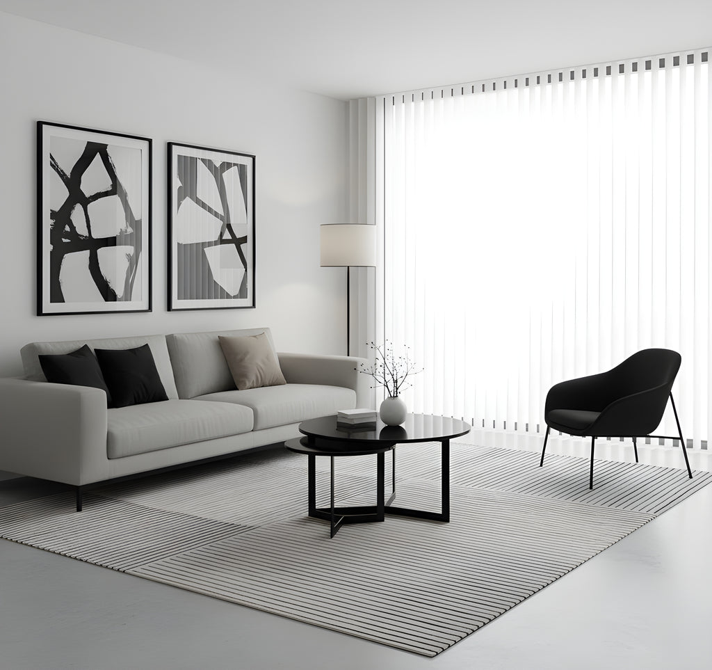 Mesa de centro industrial negro