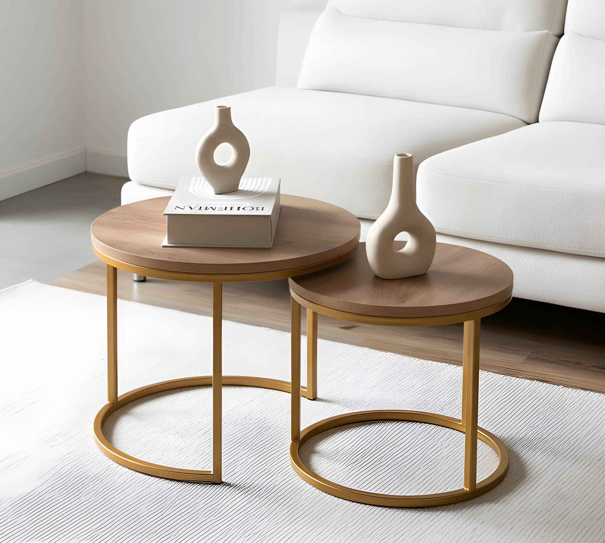 Mesa de centro estilo nido cirular