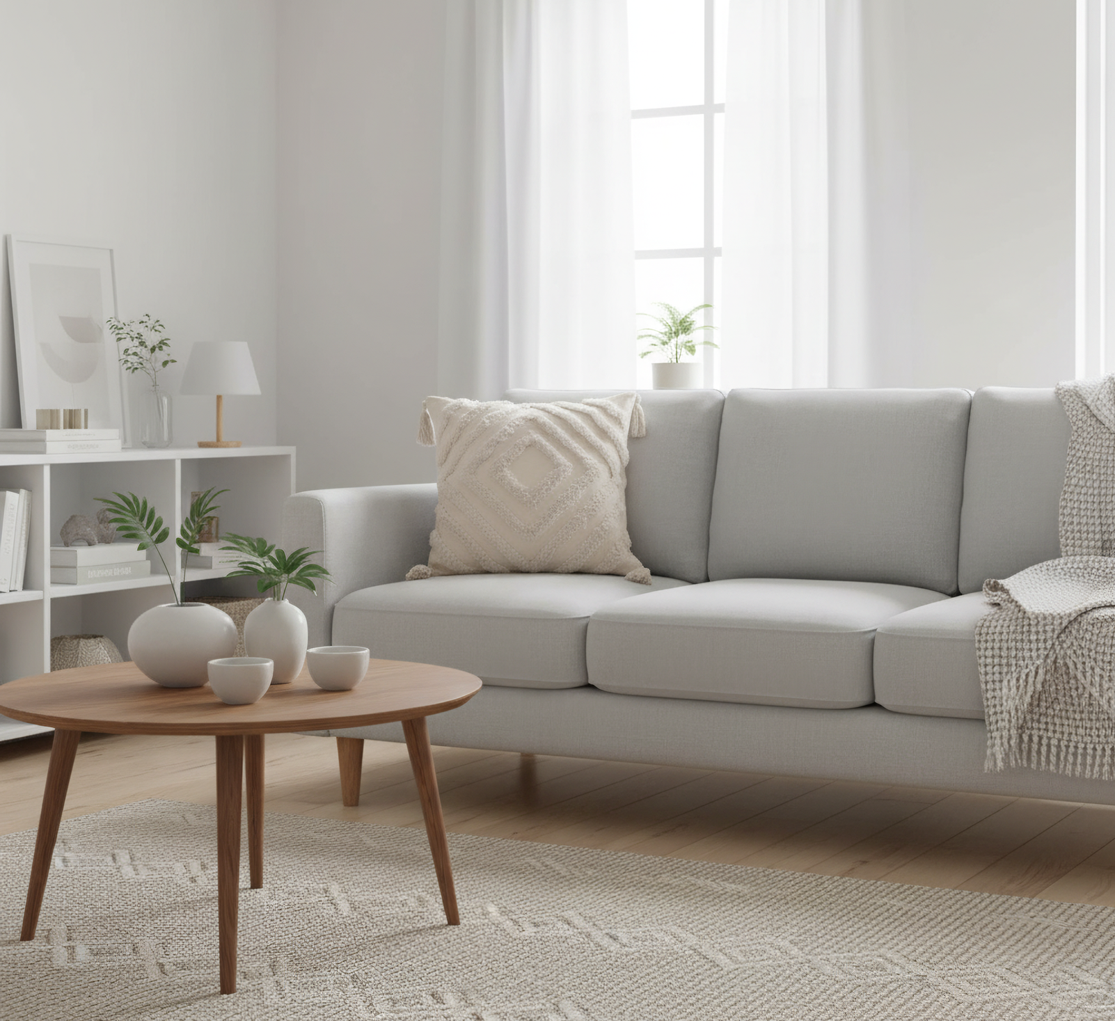 Cojín decorativo estilo nórdico a rayas