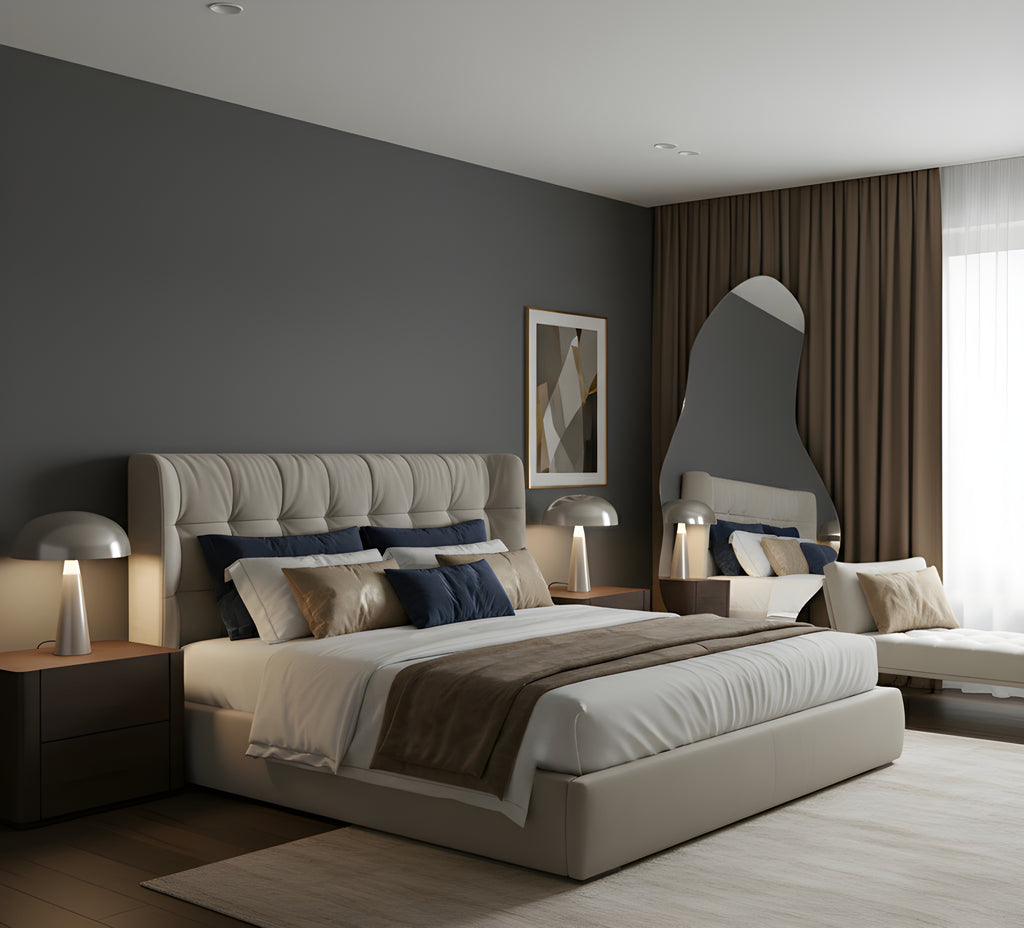 Espejo orgánico con diseño de Ola - Irregular