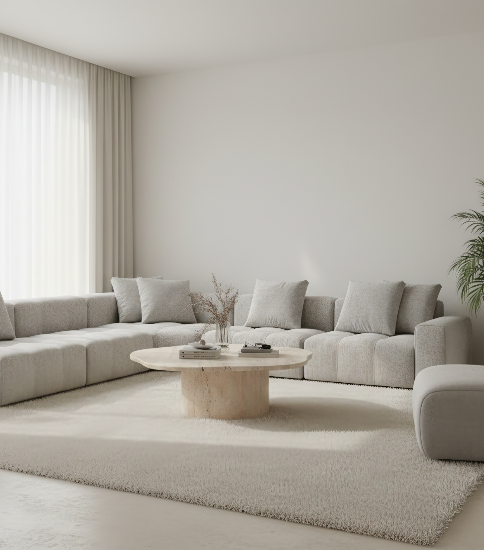 Mesa de mármol forma irregular