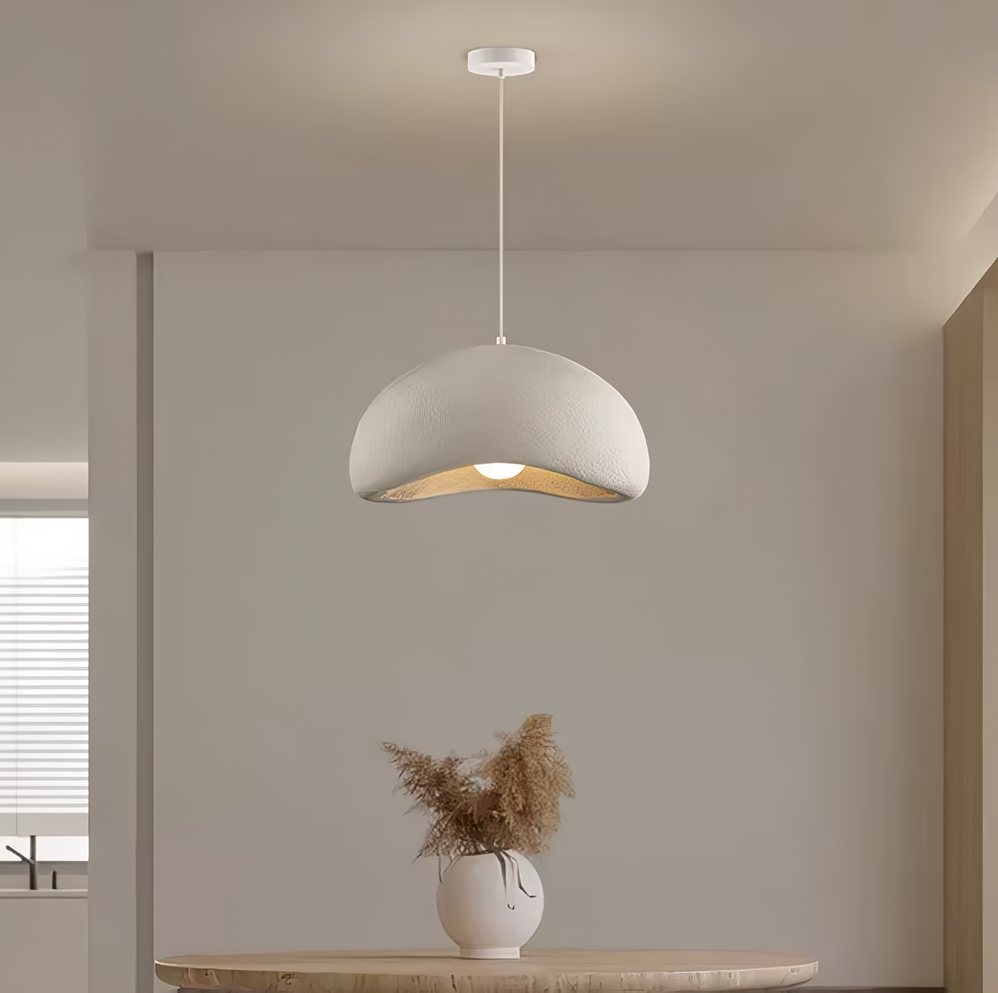 Lámpara Colgante Wabi Sabi con Diseño de Nido