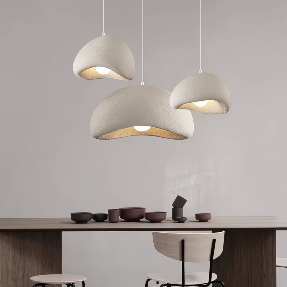 Lámpara Colgante Wabi Sabi con Diseño de Nido