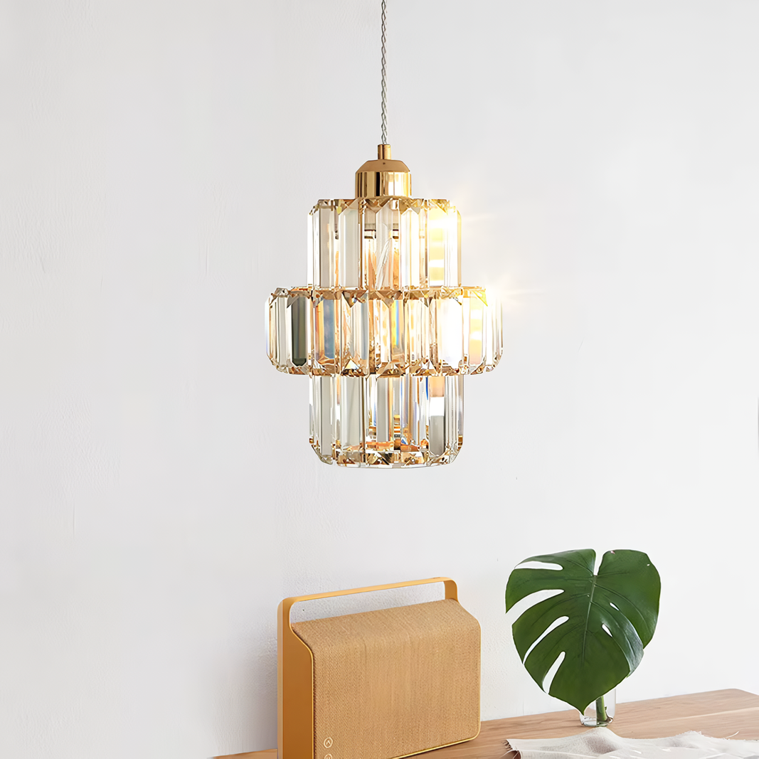 Lámpara de techo moderna de cristales - Juego de 3