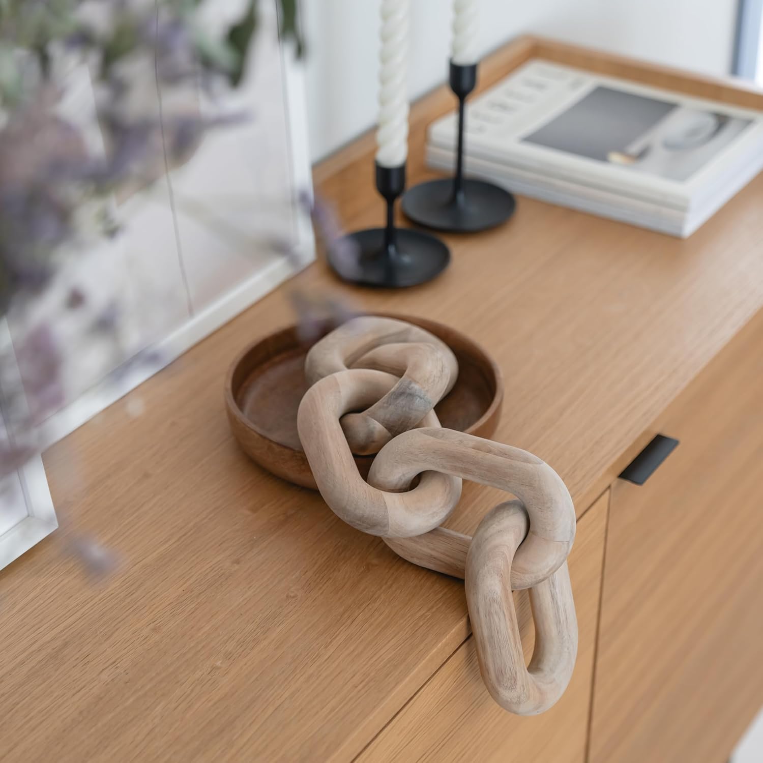 Cadena de madera estética
