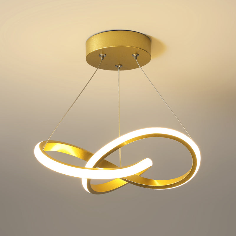 Lámpara Colgante con Tira LED dorado
