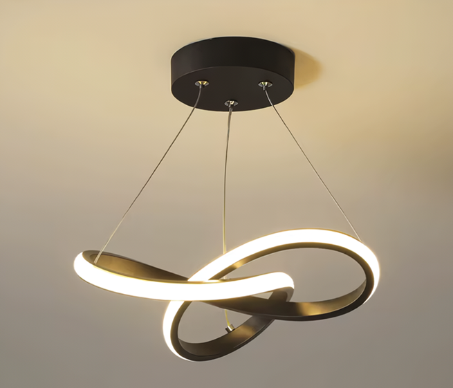 Lámpara Colgante con Tira LED dorado